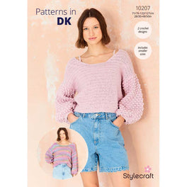 Crochet Sweaters in Stylecraft Colourburst & Cotton Twist