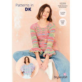 Crochet T Shirt & Sweater in Stylecraft Colourburst & Cotton Twist