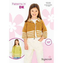 Crochet Collared Sweater and Cardigan in Stylecraft Special Dk