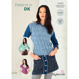 Textured Sweater, Top & Scarf in Stylecraft Naturals Pure Wool & Life Dk - Digital Version 10282