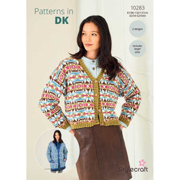 Long & Short Colourwork Cardigans in Stylecraft Naturals Pure Wool & Life Dk - Digital Version 10283