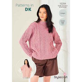 Cable & Texture Sweater & Tank in Stylecraft Naturals Pure Wool & Life Dk