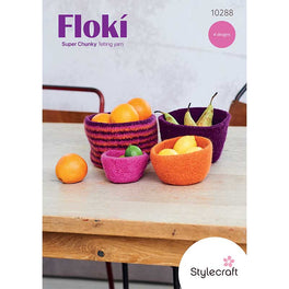 Felted Knitted Bowls in Stylecraft Flóki Super Chunky - Digital Version 10288