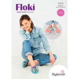 Felted Knitted Slippers in Stylecraft Flóki Super Chunky