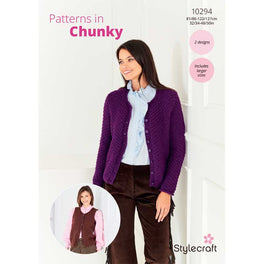 Cardigan and Waistcoat in Stylecraft Softie Chunky - Digital Version 10294