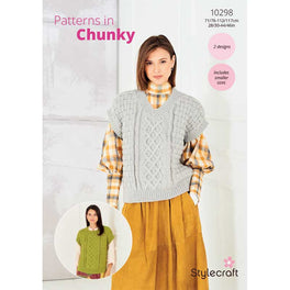Round and V Neck Tanks in Stylecraft Softie Chunky - Digital Version 10298