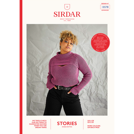 Night Life Vest and Roll Neck in Sirdar Stories DK