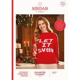 Let It Snow Christmas Jumper in Worsted - Digital Version 10648