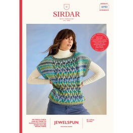 Coral Reef Vest in Sirdar Jewelspun Chunky With Wool - Digital Version 10703