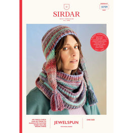 Anemone Hat & Snood in Sirdar Jewelspun Chunky With Wool - Digital Version 10709