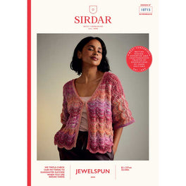 Hot House Flowers Cardigan in Sirdar Jewelspun Aran - Digital Version 10715