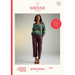 Midnight Garden Sweater in Sirdar Jewelspun Aran - Digital Version 10718