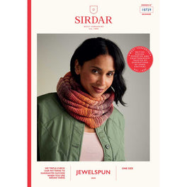 Sunset Stroll Snood in Sirdar Jewelspun Aran - Digital Version 10729