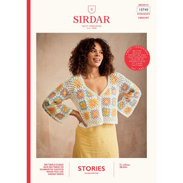 Urban Hues Cardigan Crocheted in Sirdar Stories DK - Digital Version 10740