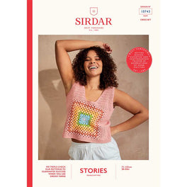Metro Square Top Crocheted in Sirdar Stories DK - Digital Version 10743