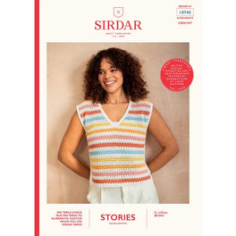 Soft Skyline Top Crocheted in Sirdar Stories DK