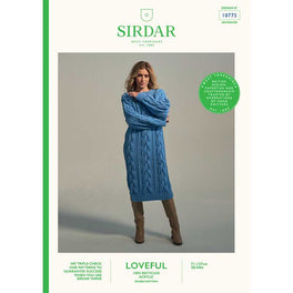 Estuary Sweater Dress in Sirdar Loveful Dk 100% Recycled