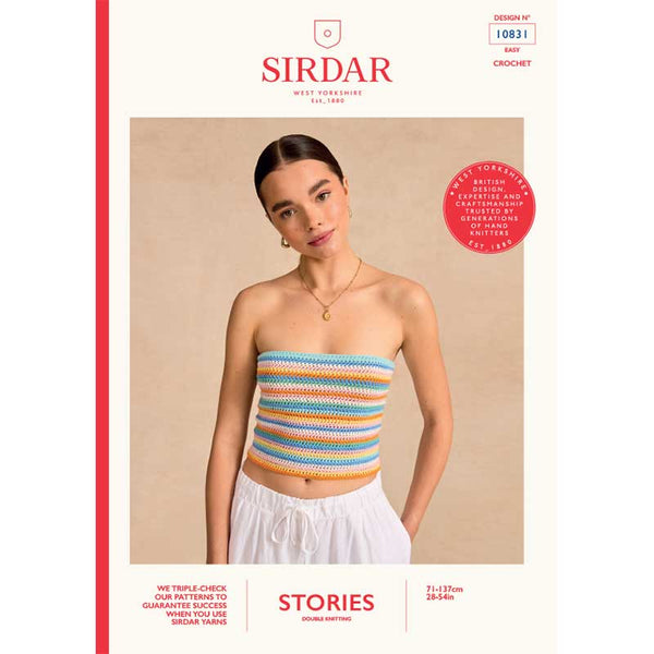 Sirdar Stories Pattern - Lace Me Up Tube Top 10831