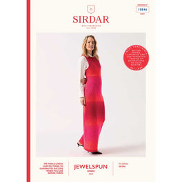 Sleek Sleeveless Maxi in Sirdar Jewelspun Ombre Aran