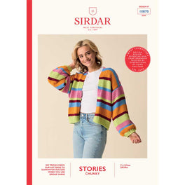 Vibe Crop Cardigan in Sirdar Stories Chunky