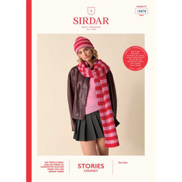 Preppy Scarf Set in Sirdar Stories Chunky -Digital Version 10878