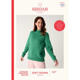 Fuzzy Raglan Sweater in Sirdar Soft Down Dk