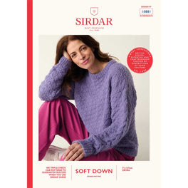 Soft Cable Sweater in Sirdar Soft Down Dk
