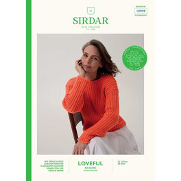 Trumpet Flower Sweater in Sirdar Loveful Bio Blend Dk - 10909