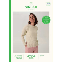 Mushroom Gill Hem Sweater in Sirdar Loveful Bio Blend Dk - 10910