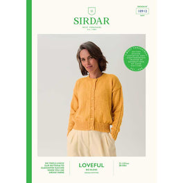 Lacewing Sleeve Cardigan in Sirdar Loveful Bio Blend Dk - Digital Version 10912