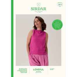 Honeycomb Cut-Away Vest in Sirdar Loveful Bio Blend Dk - 10915