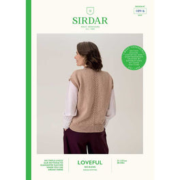 Barley Cable Tank in Sirdar Loveful Bio Blend Dk - 10916