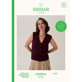 Beehive Rib Vest in Sirdar Loveful Bio Blend Dk - Digital Version 10917