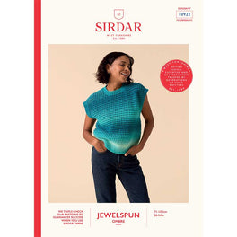 Shade-Shift Circular Tank in Sirdar Jewelspun Ombre Aran - Digital Version 10922