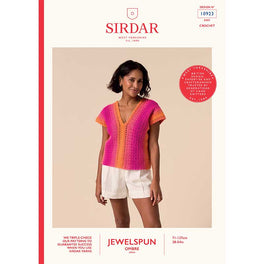 Rhythmic Colour Crochet Top in Sirdar Jewelspun Ombre Aran - 10923