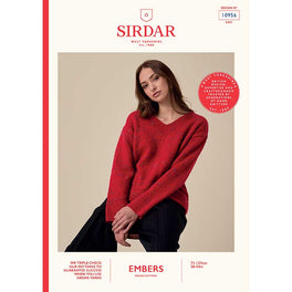 Firefly V Neck Sweater in Sirdar Embers Dk - Digital Version 10956