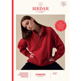 Flashpoint Zip Sweater in Sirdar Embers Dk - Digital Version 10962