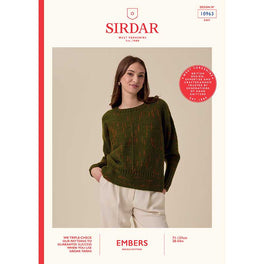 Glimmer Sideways Sweater in Sirdar Embers Dk - Digital Version 10963