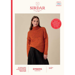 Comet Roll Neck Sweater in Sirdar Embers Dk - Digital Version 10964
