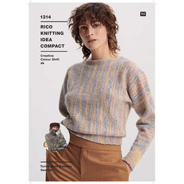 Turtle Neck Sweater / Sweater  in Rico Creative Colour Shift Dk - Digital Version 1314