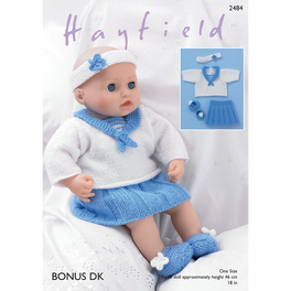 Baby Doll's Sailor Top, Skirt, Pants, Shoes and Headband in Hayfield Bonus Dk