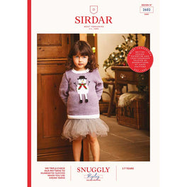 Kids Christmas Snowman Character Jumper in DK - Digital Version 2602