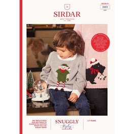 Kids Christmas Elf Character Jumper In Dk - Digital Version 2603