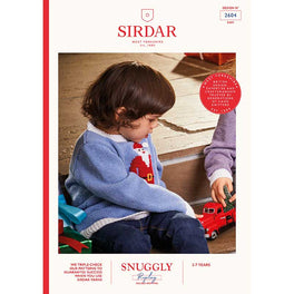 Kids Christmas Santa Character Jumper in DK - Digital Version 2604