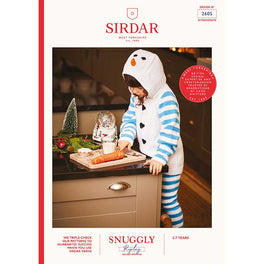 Christmas Kids Frosty Snowman Hoodie in DK - Digital Version 2605