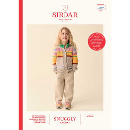 Scandi Striped Cardi in Sirdar Snuggly Chunky - Digital Version 2639