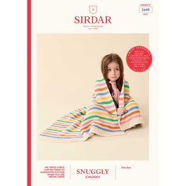 Scandi Stripes Blanket in Sirdar Snuggly Chunky