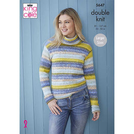 Sweaters in King Cole Bramble DK - Digital Version 5647