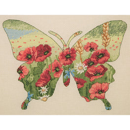 Anchor Counted Cross Stitch Kit - Butterfly Silhouette