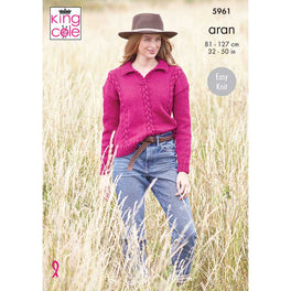 Sweater and Tank in King Cole Wool Aran